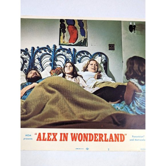 Lot of 2 Alex In Wonderland 1970 Movie Lobby Cards Comedy Donald Sutherland VTG - Picture 13 of 14